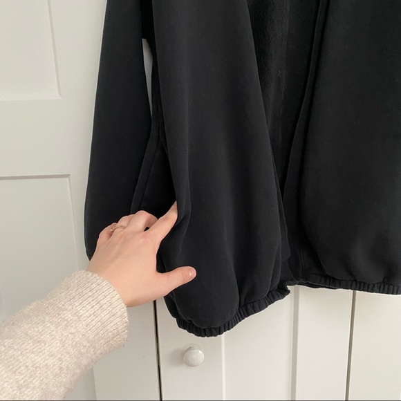 n:PHILANTHROPY Oversized Open Front Sweatshirt Cardigan black size XS - Picture 7 of 12